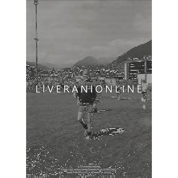 RETROSPETTIVA NILS LIEDHOLM ALLENATORE NELLA FOTO NILS LIEDHOLM ALLENATORE MILAN NELL\'ANNO 1986  AG ALDO LIVERANI SAS 