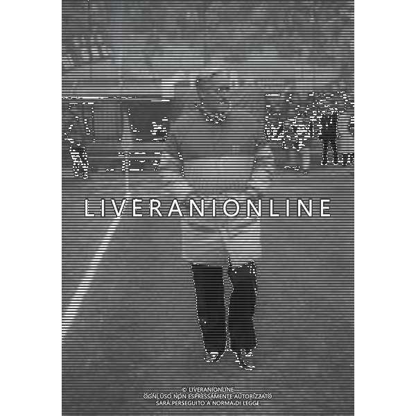 RETROSPETTIVA NILS LIEDHOLM ALLENATORE NELLA FOTO NILS LIEDHOLM ALLENATORE MILAN NELL\'ANNO 1986  AG ALDO LIVERANI SAS 