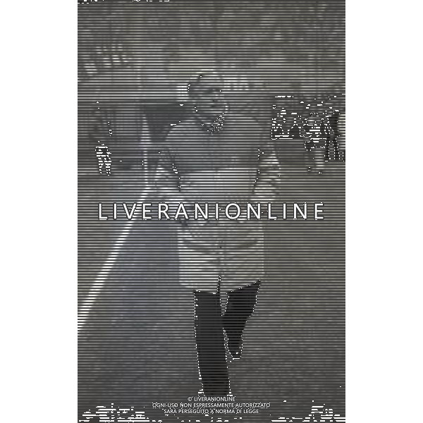 RETROSPETTIVA NILS LIEDHOLM ALLENATORE NELLA FOTO NILS LIEDHOLM ALLENATORE MILAN NELL\'ANNO 1986  AG ALDO LIVERANI SAS 