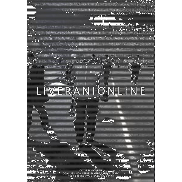 RETROSPETTIVA NILS LIEDHOLM ALLENATORE NELLA FOTO NILS LIEDHOLM ALLENATORE MILAN NELL\'ANNO 1986  AG ALDO LIVERANI SAS 