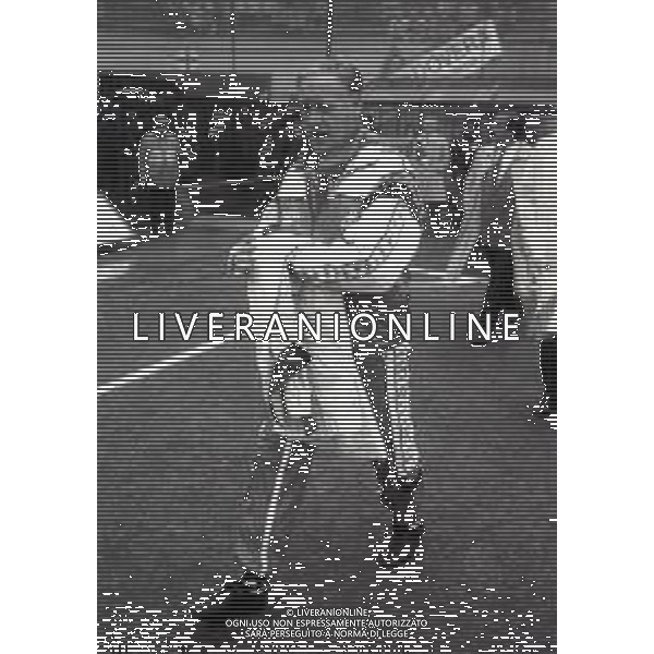 RETROSPETTIVA NILS LIEDHOLM ALLENATORE NELLA FOTO NILS LIEDHOLM ALLENATORE MILAN NELL\'ANNO 1986  AG ALDO LIVERANI SAS 