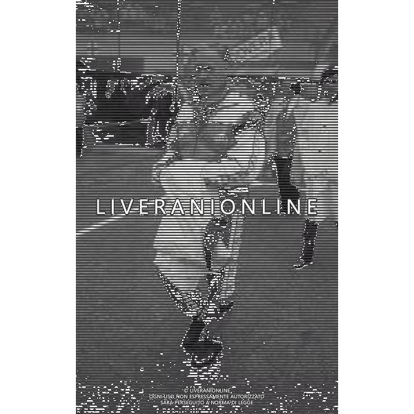 RETROSPETTIVA NILS LIEDHOLM ALLENATORE NELLA FOTO NILS LIEDHOLM ALLENATORE MILAN NELL\'ANNO 1986  AG ALDO LIVERANI SAS 