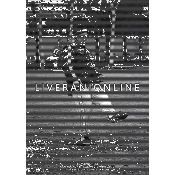 RETROSPETTIVA NILS LIEDHOLM ALLENATORE NELLA FOTO NILS LIEDHOLM ALLENATORE MILAN NELL\'ANNO 1986  AG ALDO LIVERANI SAS 