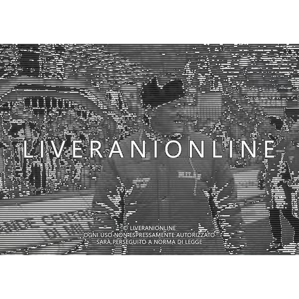 RETROSPETTIVA NILS LIEDHOLM ALLENATORE NELLA FOTO NILS LIEDHOLM ALLENATORE MILAN NELL\'ANNO 1986  AG ALDO LIVERANI SAS 