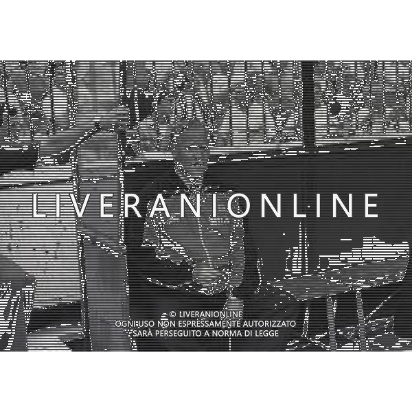 RETROSPETTIVA NILS LIEDHOLM ALLENATORE NELLA FOTO NILS LIEDHOLM ALLENATORE MILAN NELL\'ANNO 1986  AG ALDO LIVERANI SAS 