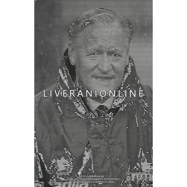 RETROSPETTIVA NILS LIEDHOLM ALLENATORE NELLA FOTO NILS LIEDHOLM ALLENATORE ROMA CALCIO NELL\'ANNO 1987-1988  AG ALDO LIVERANI SAS  