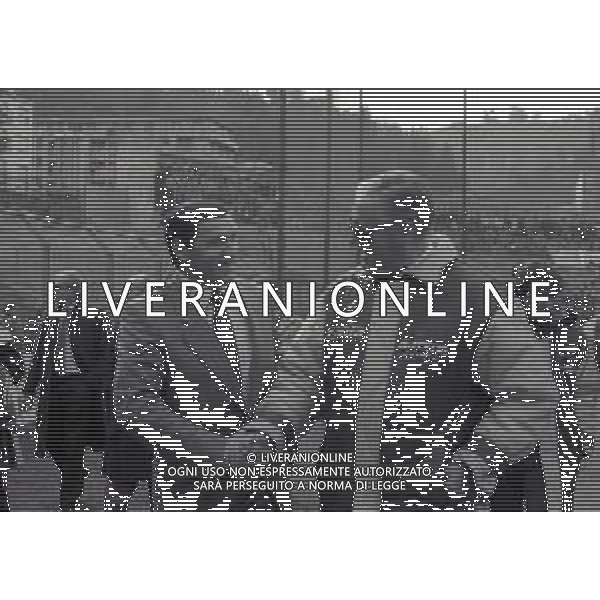 RETROSPETTIVA NILS LIEDHOLM ALLENATORE NELLA FOTO NILS LIEDHOLM ALLENATORE ROMA CALCIO NELL\'ANNO 1987-1988 CON TARCISIO BURGNICH AG ALDO LIVERANI SAS  