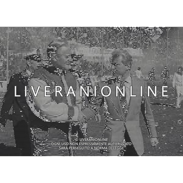 RETROSPETTIVA NILS LIEDHOLM ALLENATORE NELLA FOTO NILS LIEDHOLM ALLENATORE ROMA CALCIO NELL\'ANNO 1987-1988 CON GIOVANNI TRAPATTONI AG ALDO LIVERANI SAS  