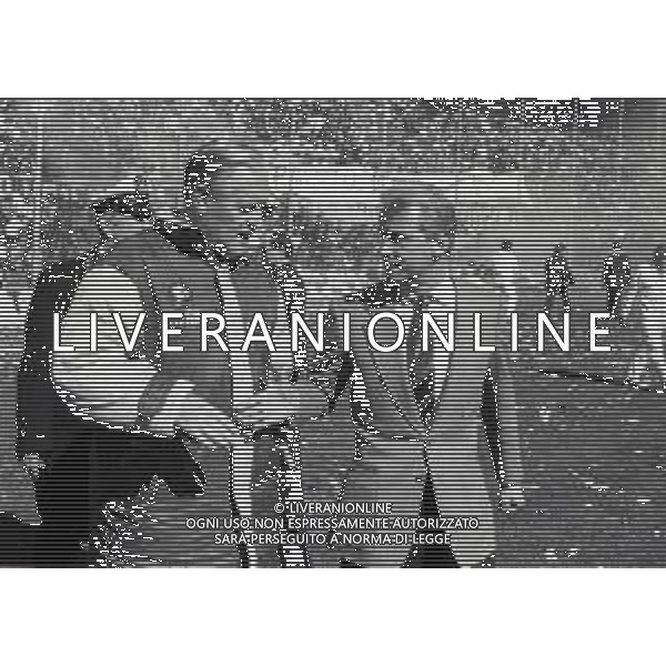 RETROSPETTIVA NILS LIEDHOLM ALLENATORE NELLA FOTO NILS LIEDHOLM ALLENATORE ROMA CALCIO NELL\'ANNO 1987-1988 CON GIOVANNI TRAPATTONI AG ALDO LIVERANI SAS  