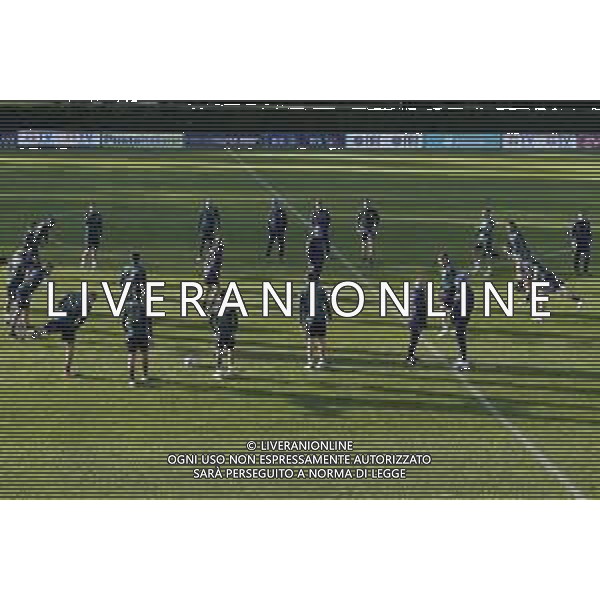 Ritiro della Nazionale Italiana di Calcio presso il centro tecnico federale della FIGC a Coverciano - nella foto: il riscaldamento ©Claudio Zamagni/Agenzia Aldo Liverani