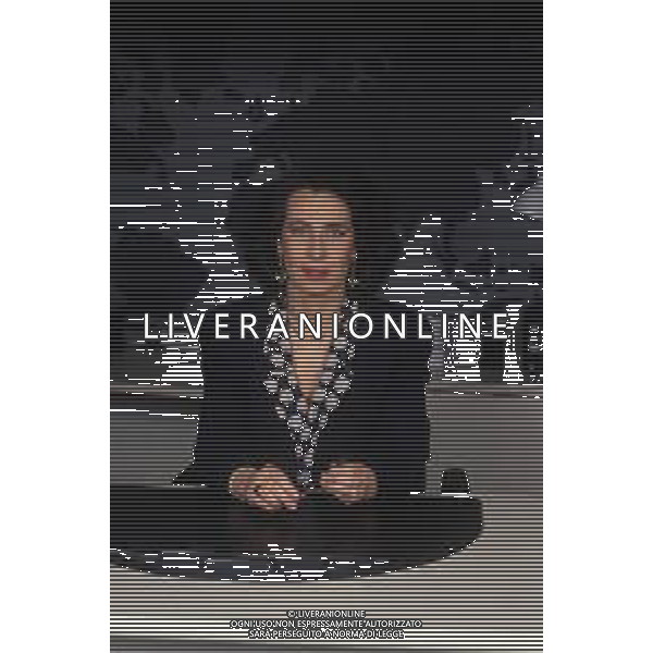 RETROSPETTIVA CESARA BUONAMICI GIORNALISTA NELLA FOTO CESARA BUONAMICI GIORNALISTA TELEVISIVA DELLE RETI MEDIASET AG ALDO LIVERANI SAS