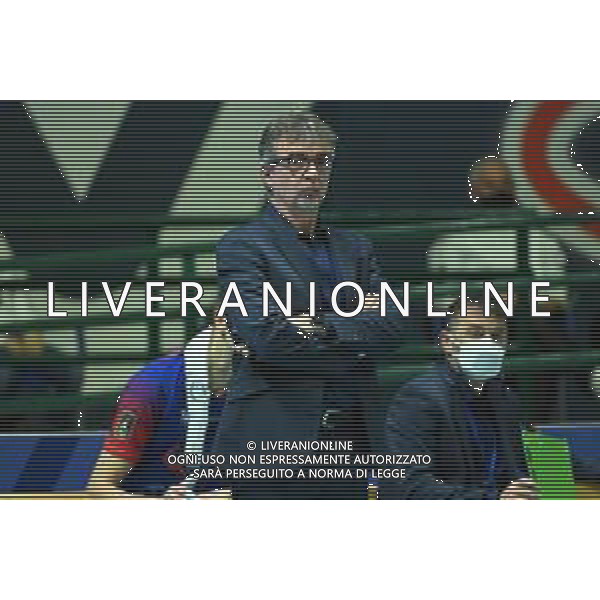 © TVRG Massimo Eccheli allenatore Monza Vero Volley Monza vs Cucine Lube Civitanova Campionato SuperLega Credem Banca - 11a giornata Monza 10-11-2021 Arena di Monza foto Roberto Garavaglia/ag. Aldo Liverani sas