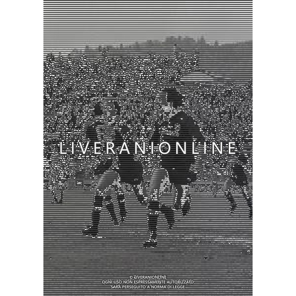 25-04-1982 COMO CAMPIONATO DI CALCIO SERIE A COMO-ROMA 0-1 NELLA FOTO ESULTANZA ROBERTO PRUZZO AG ALDO LIVERANI SAS