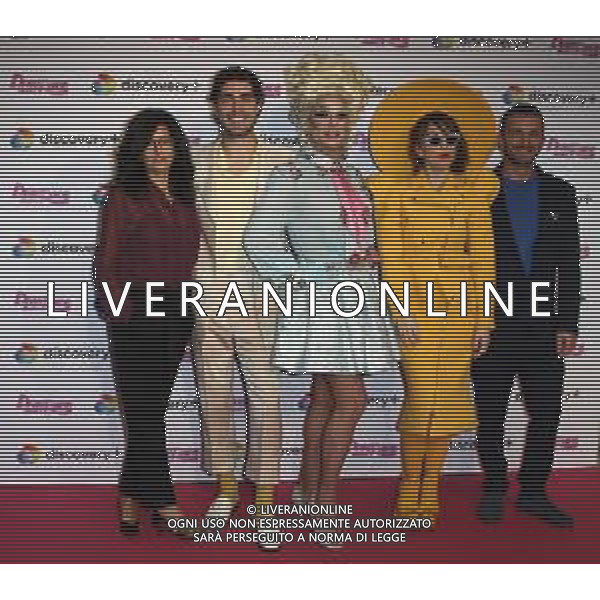 Milano ( MI ) 12/11/2021 Photocall Drag Race Italia Nella foto: Laura Carafoli, Tommaso Zorzi, Mariano Gallo in arte Priscilla e Chiara Francini e Dimitri Cocciuti PH Lauro Montagnini/AGENZIA ALDO LIVERANI SAS
