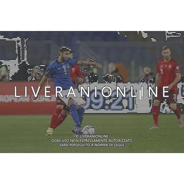 ITALIA vs SVIZZERA Qualificazioni Europee del Gruppo C ai Mondiali del Qatar 2022 12/11/2021 - nella foto: Manuel Locatelli(Italia) ©Claudio Zamagni/Agenzi Aldo Liverani s.a.s. during European Qualifying Round group C of FIFA World Championship of Qatar 2022 between Italy and Swiss at Olympic Stadium on November 12 2021 in Rome photo credit by Claudio Zamagni/Aldo Liverani Photo Agency/AGENZIA ALDO LIVERANI SAS
