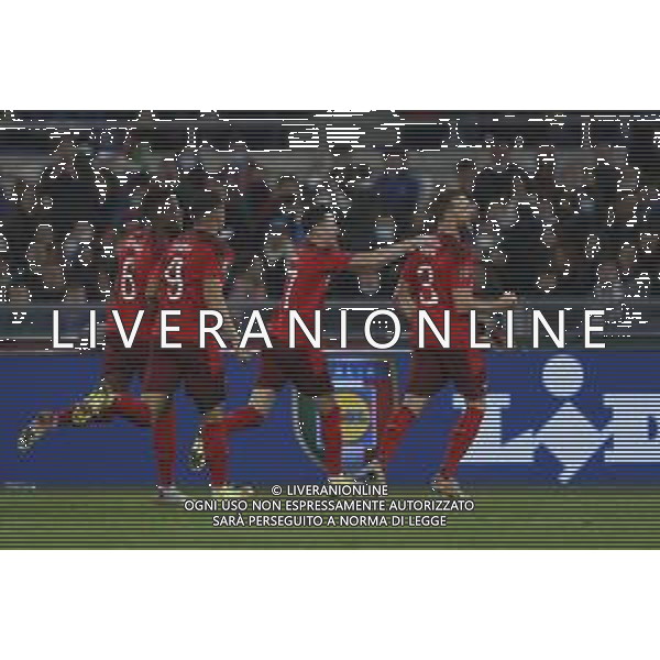 ITALIA vs SVIZZERA Qualificazioni Europee del Gruppo C ai Mondiali del Qatar 2022 12/11/2021 - nella foto: esultanza svizzera dopo il goal ©Claudio Zamagni/Agenzi Aldo Liverani s.a.s. during European Qualifying Round group C of FIFA World Championship of Qatar 2022 between Italy and Swiss at Olympic Stadium on November 12 2021 in Rome photo credit by Claudio Zamagni/Aldo Liverani Photo Agency/AGENZIA ALDO LIVERANI SAS