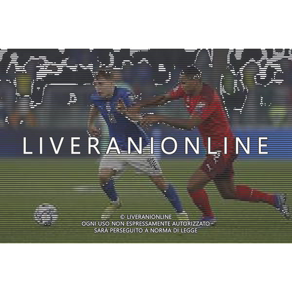 ITALIA vs SVIZZERA Qualificazioni Europee del Gruppo C ai Mondiali del Qatar 2022 12/11/2021 - nella foto: Barella Nicolo’(Italia)- ©Claudio Zamagni/Agenzi Aldo Liverani s.a.s. during European Qualifying Round group C of FIFA World Championship of Qatar 2022 between Italy and Swiss at Olympic Stadium on November 12 2021 in Rome photo credit by Claudio Zamagni/Aldo Liverani Photo Agency/AGENZIA ALDO LIVERANI SAS