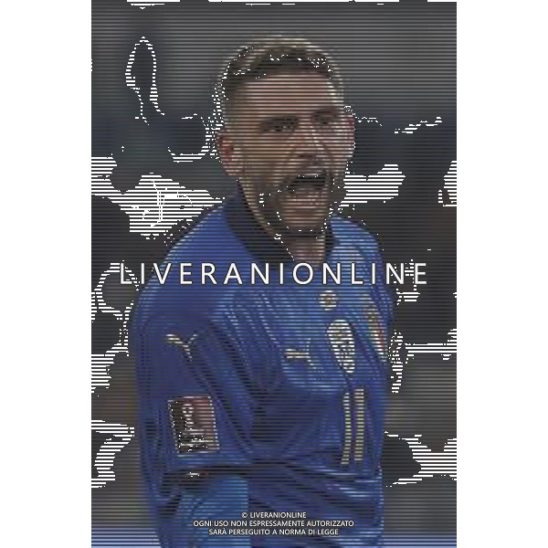 ITALIA vs SVIZZERA Qualificazioni Europee del Gruppo C ai Mondiali del Qatar 2022 12/11/2021 - nella foto: delusione Berardi Domenico(Italia)- ©Claudio Zamagni/Agenzi Aldo Liverani s.a.s. during European Qualifying Round group C of FIFA World Championship of Qatar 2022 between Italy and Swiss at Olympic Stadium on November 12 2021 in Rome photo credit by Claudio Zamagni/Aldo Liverani Photo Agency/AGENZIA ALDO LIVERANI SAS