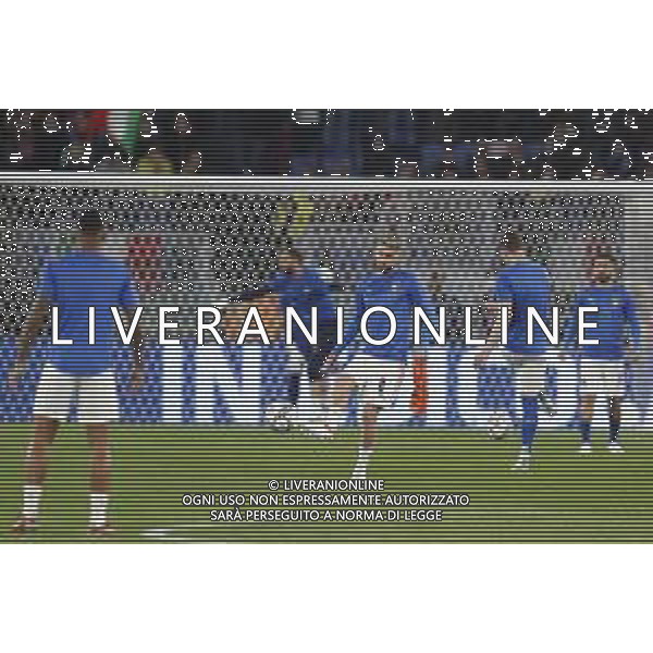 ITALIA vs SVIZZERA Qualificazioni Europee del Gruppo C ai Mondiali del Qatar 2022 12/11/2021 - nella foto: riscaldamento italia ©Claudio Zamagni/Agenzi Aldo Liverani s.a.s. during European Qualifying Round group C of FIFA World Championship of Qatar 2022 between Italy and Swiss at Olympic Stadium on November 12 2021 in Rome photo credit by Claudio Zamagni/Aldo Liverani Photo Agency