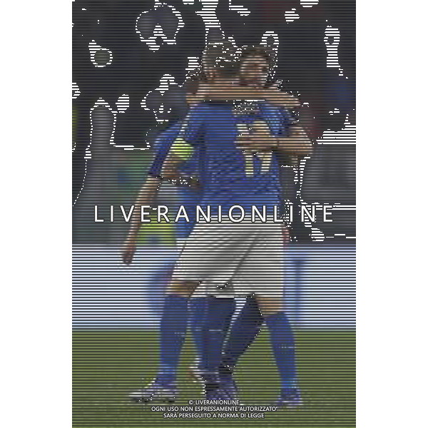 ITALIA vs SVIZZERA Qualificazioni Europee del Gruppo C ai Mondiali del Qatar 2022 12/11/2021 - nella foto: Bonucci Leonardo(Italia)- Manuel Locatelli(Italia) ©Claudio Zamagni/Agenzi Aldo Liverani s.a.s. Manuel Locatelli(Italia) Bonucci Leonardo(Italia)- during European Qualifying Round group C of FIFA World Championship of Qatar 2022 between Italy and Swiss at Olympic Stadium on November 12 2021 in Rome photo credit by Claudio Zamagni/Aldo Liverani Photo Agency
