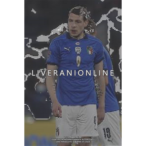 ITALIA vs SVIZZERA Qualificazioni Europee del Gruppo C ai Mondiali del Qatar 2022 12/11/2021 - nella foto: Belotti Andrea(Italia) ©Claudio Zamagni/Agenzi Aldo Liverani s.a.s. Belotti Andrea(Italia) during European Qualifying Round group C of FIFA World Championship of Qatar 2022 between Italy and Swiss at Olympic Stadium on November 12 2021 in Rome photo credit by Claudio Zamagni/Aldo Liverani Photo Agency