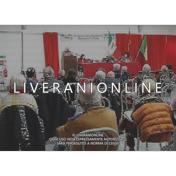 IMOLA 13 11 2021 ANPI CONGRESSO PER ELEGGERE IL NUOVO PRESIDENTE ANPI NELLA FOTO VECCHIO NUOVO PRESIDENTE GABRIO SALIERI ©SANNA/AGENZIA ALDO LIVERANI SAS