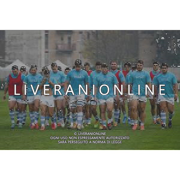 GriffoniE/LMedia - Test Match 2021, Italy vs Argentina - Autumn Nations Cup rugby match 13 November 2021 - Monigo stadium, Treviso, Italy Photo showing: Argentina team before the match @GriffoniE/LMedia/AGENZIA ALDO LIVERANI SAS