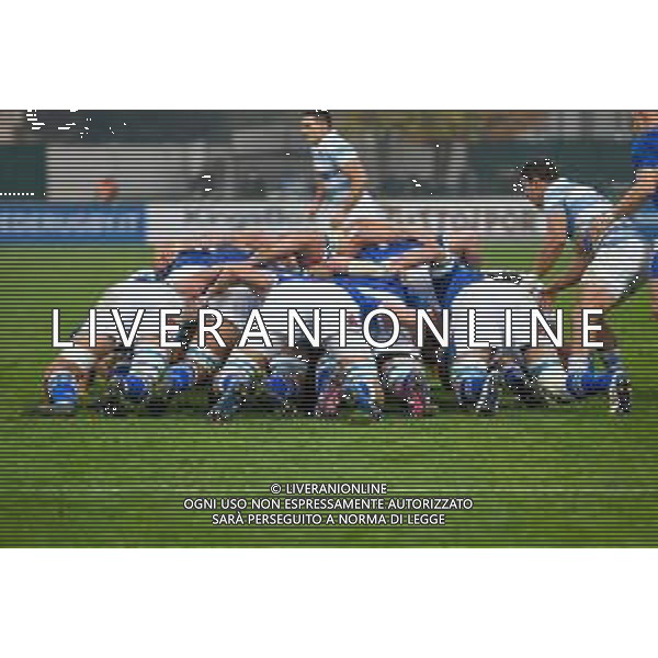GriffoniE/LMedia - Test Match 2021, Italy vs Argentina - Autumn Nations Cup rugby match 13 November 2021 - Monigo stadium, Treviso, Italy Photo showing: Scrum between Italy and Argentina @GriffoniE/LMedia/AGENZIA ALDO LIVERANI SAS