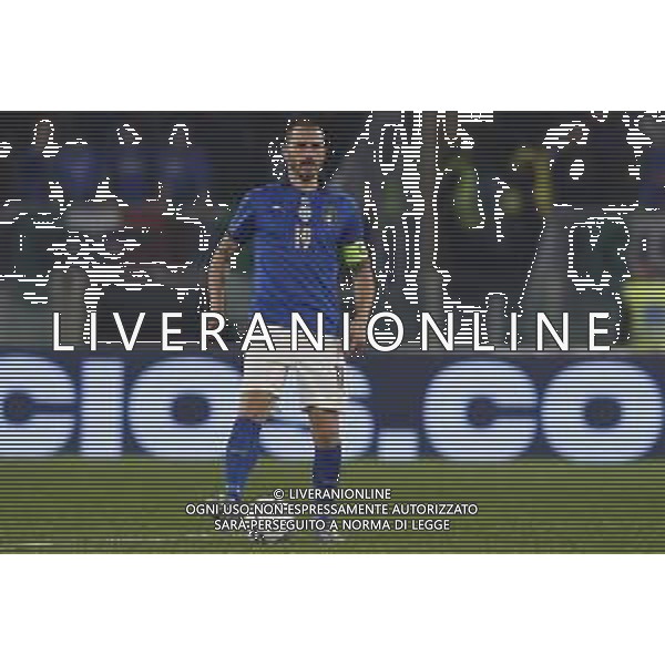 ITALIA vs SVIZZERA Qualificazioni Europee del Gruppo C ai Mondiali del Qatar 2022 12/11/2021 - nella foto: Bonucci Leonardo(Italia)- ©Claudio Zamagni/Agenzi Aldo Liverani s.a.s. Bonucci Leonardo(Italia)- during European Qualifying Round group C of FIFA World Championship of Qatar 2022 between Italy and Swiss at Olympic Stadium on November 12 2021 in Rome photo credit by Claudio Zamagni/Aldo Liverani Photo Agency
