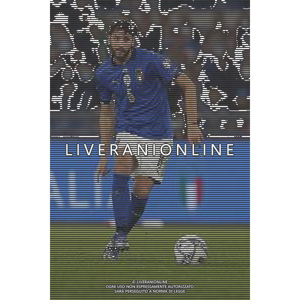 ITALIA vs SVIZZERA Qualificazioni Europee del Gruppo C ai Mondiali del Qatar 2022 12/11/2021 - nella foto: Manuel Locatelli(Italia) ©Claudio Zamagni/Agenzi Aldo Liverani s.a.s. Manuel Locatelli(Italia) during European Qualifying Round group C of FIFA World Championship of Qatar 2022 between Italy and Swiss at Olympic Stadium on November 12 2021 in Rome photo credit by Claudio Zamagni/Aldo Liverani Photo Agency