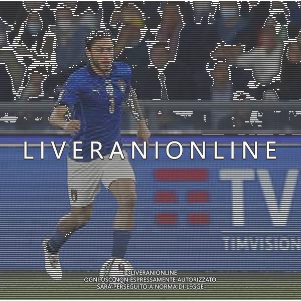 ITALIA vs SVIZZERA Qualificazioni Europee del Gruppo C ai Mondiali del Qatar 2022 12/11/2021 - nella foto: calabria davide ©Claudio Zamagni/Agenzi Aldo Liverani s.a.s. during European Qualifying Round group C of FIFA World Championship of Qatar 2022 between Italy and Swiss at Olympic Stadium on November 12 2021 in Rome photo credit by Claudio Zamagni/Aldo Liverani Photo Agency