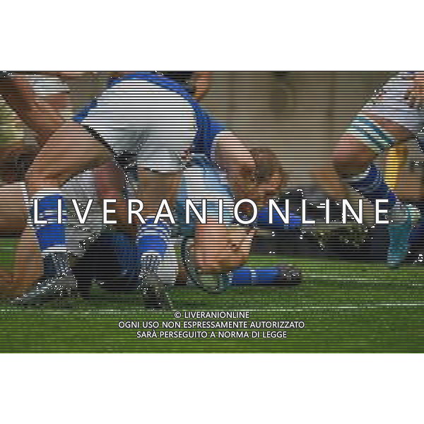 GriffoniE/LMedia - Test Match 2021, Italy vs Argentina - Autumn Nations Cup rugby match 13 November 2021 - Monigo stadium, Treviso, Italy Photo showing: Facundo Bosch (Argentina) scores a try deletes @GriffoniE/LMedia/AGENZIA ALDO LIVERANI SAS