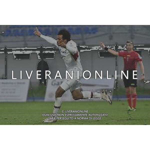 ¬© TVRG Raphael Odogwu (Sudtirol) esulta dopo il gol del 2 a 1 Seregno vs Sudtirol Campionato Serie C girone A - 14a giornata Seregno (MB) 14-11-2021 Stadio Ferruccio foto Roberto Garavaglia/ag. Aldo Liverani sas /AGENZIA ALDO LIVERANI SAS