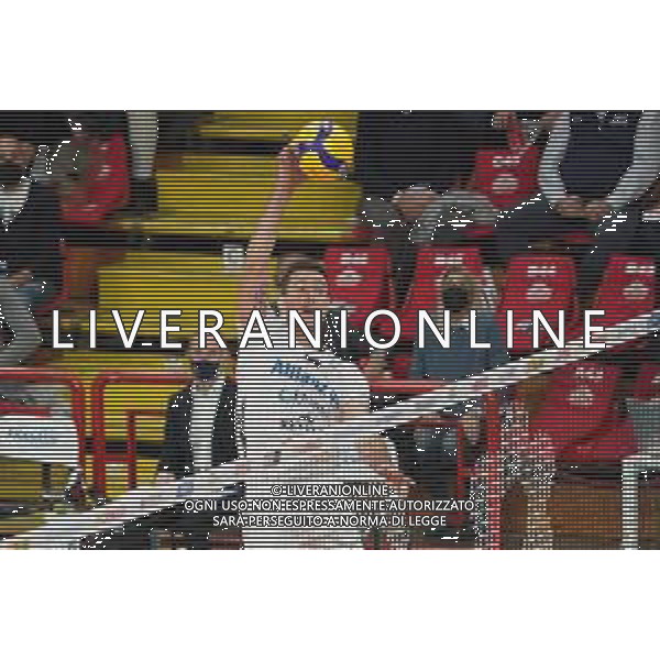 CerquigliniL/LMedia - Sir Safety Conad Perugia vs Allianz Milano - Volleyball Italian Serie A Men Superleague Championship 2021/2022 13 November 2021 - PalaBarton, Perugia, Italy Photo showing: jaeschke thomas (n.17 allianz milano) @CerquigliniL/LMedia/AGENZIA ALDO LIVERANI SAS
