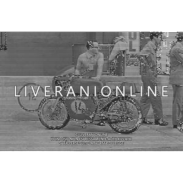 MOTOMONDIALE GRAN PREMIO MOTOCICLISTICO DELLE NAZIONI AUTODROMO DI MONZA 15 SETTEMBRE 1968 - RETROSPETTIVA NELLA FOTO MOTO HANNAH PATON ©Archivio Giovanni Liverani/AG ALDO LIVERANI SAS
