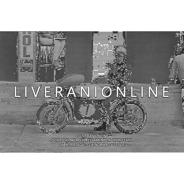 MOTOMONDIALE GRAN PREMIO MOTOCICLISTICO DELLE NAZIONI AUTODROMO DI MONZA 15 SETTEMBRE 1968 - RETROSPETTIVA NELLA FOTO MOTO MATCHLESS MCINTYRE ©Archivio Giovanni Liverani/AG ALDO LIVERANI SAS