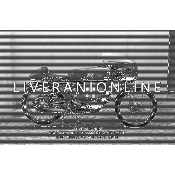 MOTOMONDIALE GRAN PREMIO MOTOCICLISTICO DELLE NAZIONI AUTODROMO DI MONZA 15 SETTEMBRE 1968 - RETROSPETTIVA NELLA FOTO MOTO AERMACCHI HARLEY-DAVIDSON ©Archivio Giovanni Liverani/AG ALDO LIVERANI SAS