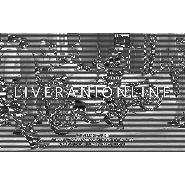 MOTOMONDIALE GRAN PREMIO MOTOCICLISTICO DELLE NAZIONI AUTODROMO DI MONZA 15 SETTEMBRE 1968 - RETROSPETTIVA NELLA FOTO MOTO YAMAHA ©Archivio Giovanni Liverani/AG ALDO LIVERANI SAS
