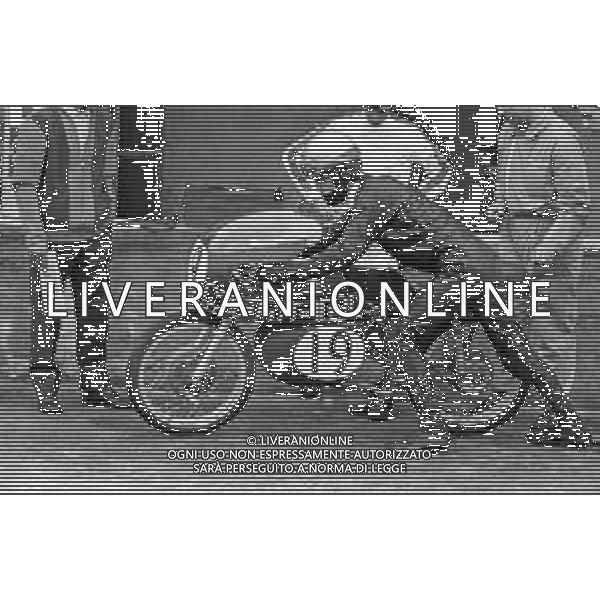 MOTOMONDIALE GRAN PREMIO MOTOCICLISTICO DELLE NAZIONI AUTODROMO DI MONZA 15 SETTEMBRE 1968 - RETROSPETTIVA NELLA FOTO MOTO MOTOBI ©Archivio Giovanni Liverani/AG ALDO LIVERANI SAS