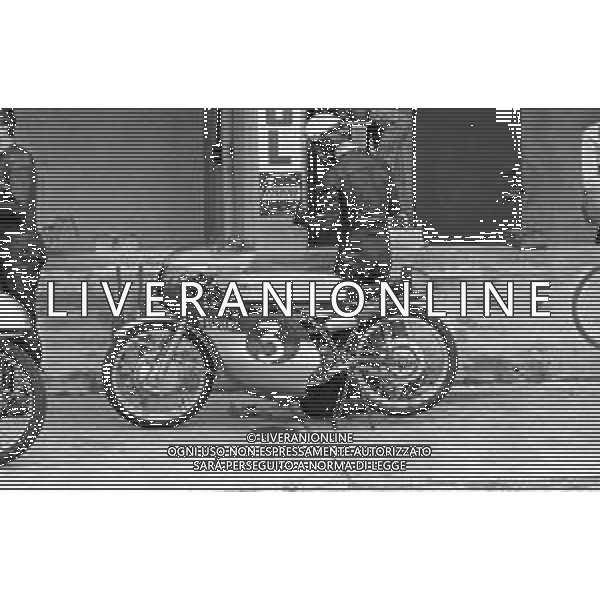 MOTOMONDIALE GRAN PREMIO MOTOCICLISTICO DELLE NAZIONI AUTODROMO DI MONZA 15 SETTEMBRE 1968 - RETROSPETTIVA NELLA FOTO MOTO SUZUKI ©Archivio Giovanni Liverani/AG ALDO LIVERANI SAS