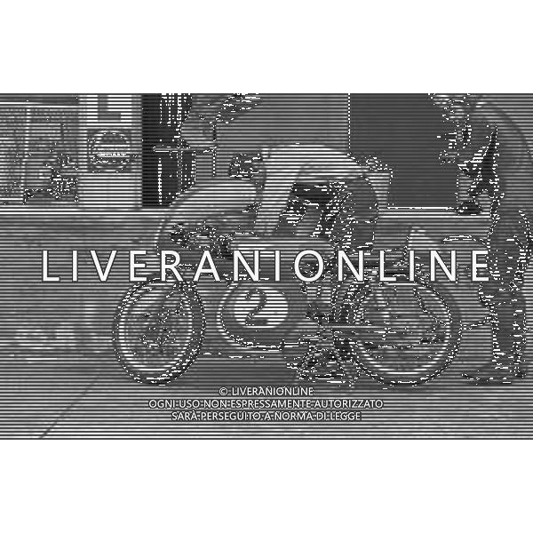 MOTOMONDIALE GRAN PREMIO MOTOCICLISTICO DELLE NAZIONI AUTODROMO DI MONZA 15 SETTEMBRE 1968 - RETROSPETTIVA NELLA FOTO MOTO MORINI ©Archivio Giovanni Liverani/AG ALDO LIVERANI SAS