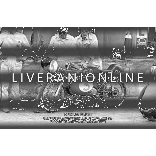 MOTOMONDIALE GRAN PREMIO MOTOCICLISTICO DELLE NAZIONI AUTODROMO DI MONZA 15 SETTEMBRE 1968 - RETROSPETTIVA NELLA FOTO MOTO MOTOBI ©Archivio Giovanni Liverani/AG ALDO LIVERANI SAS