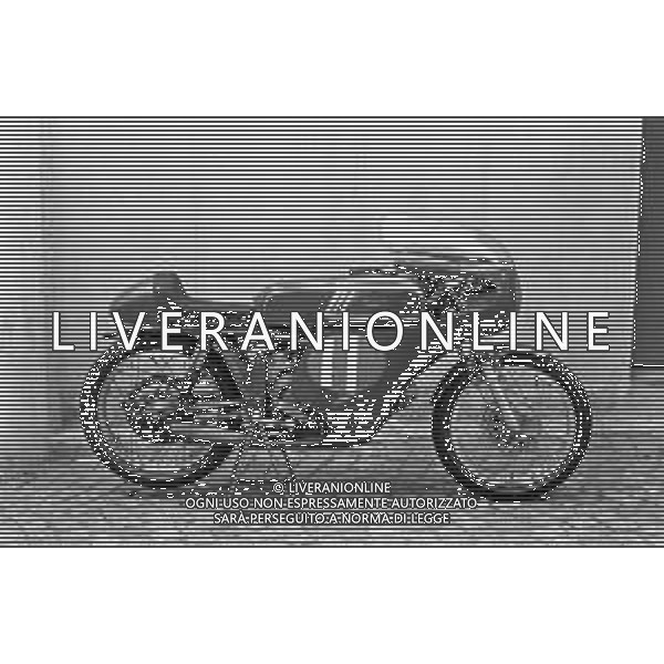 MOTOMONDIALE GRAN PREMIO MOTOCICLISTICO DELLE NAZIONI AUTODROMO DI MONZA 15 SETTEMBRE 1968 - RETROSPETTIVA NELLA FOTO MOTO AERMACCHI HARLEY DAVIDSON ©Archivio Giovanni Liverani/AG ALDO LIVERANI SAS