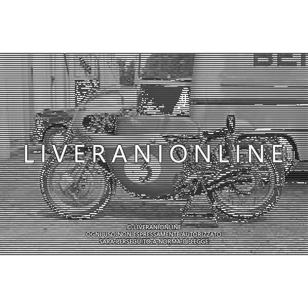 MOTOMONDIALE GRAN PREMIO MOTOCICLISTICO DELLE NAZIONI AUTODROMO DI MONZA 15 SETTEMBRE 1968 - RETROSPETTIVA NELLA FOTO MOTO BENELLI ©Archivio Giovanni Liverani/AG ALDO LIVERANI SAS