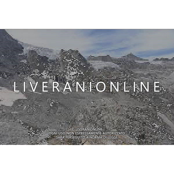 ¬© TVRG Parco Gran Paradiso nella foto il massiccio del Gran Paradiso dal bivacco Borghi Cogne (AO) 08-09-2021 Alta Valnontey nel Parco Nazionale del Gran Paradiso foto Roberto Garavaglia/agenzia Aldo Liverani/AGENZIA ALDO LIVERANI SAS