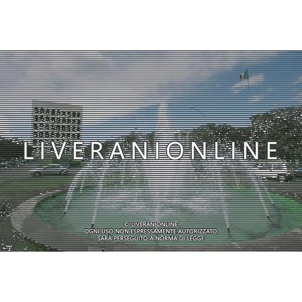 ROMA CITTA\' 2003 MONUMENTI E MINISTERI nella foto IL PALAZZO DEI CONGRESSI EUR* Agenzia Aldo Liverani