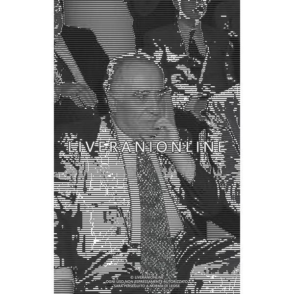RETROSPETTIVA FRANCO SENSI PRESIDENTE DELLA ROMA CALCIO NELLA FOTO FRANCO SENSI IN LEGA CALCIO NELL\'ANNO 1995 AG ALDO LIVERANI SAS