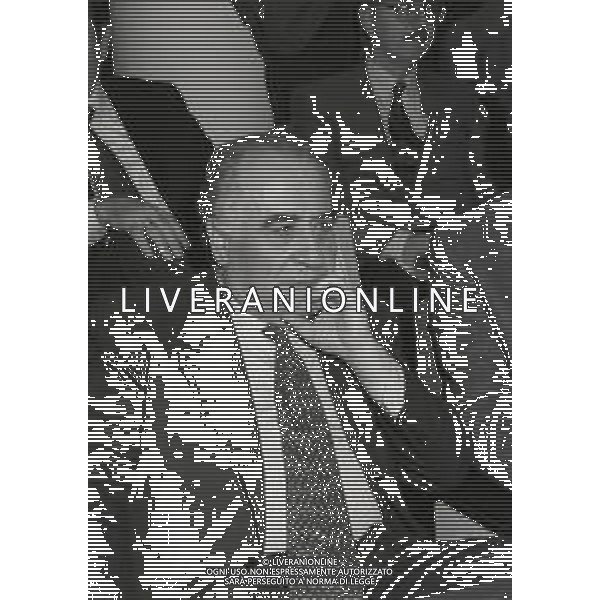 RETROSPETTIVA FRANCO SENSI PRESIDENTE DELLA ROMA CALCIO NELLA FOTO FRANCO SENSI IN LEGA CALCIO NELL\'ANNO 1995 AG ALDO LIVERANI SAS