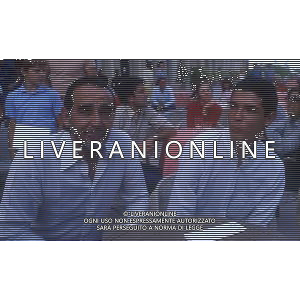 RETROSPETTIVA ALESSANDRO GASSMANN ATTORE NELLA FOTO ALESSANDRO GASSMANN A VENEZIA NELL\'ANNO 1982 CON IL PADRE VITTORIO GASSMAN AG ALDO LIVERANI SAS