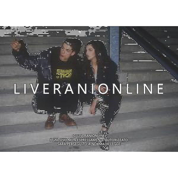 RETROSPETTIVA ALESSANDRO GASSMANN ATTORE NELLA FOTO ALESSANDRO GASSMANN NELL\'ANNO 1987 CON FRANCESCA D\'ALOJA AG ALDO LIVERANI SAS 